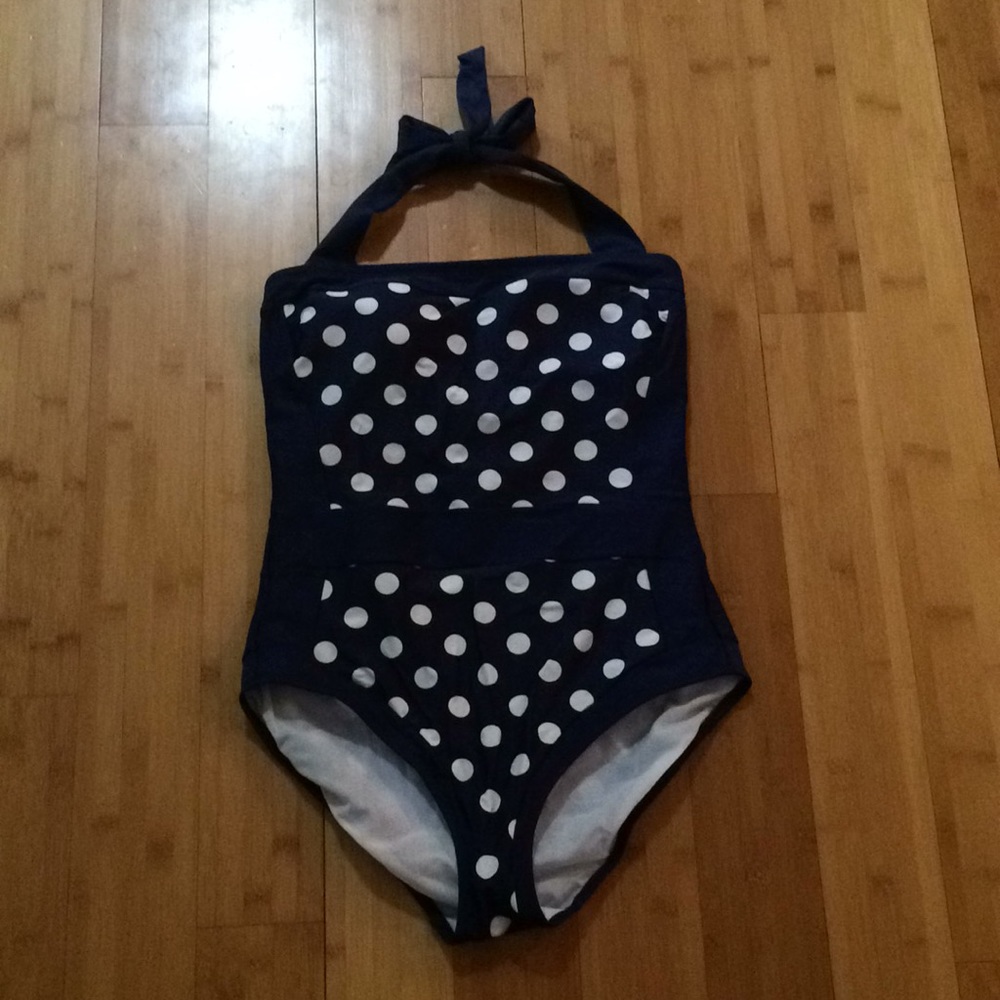 Boden Santorini Bathing Suit in Navy Blue